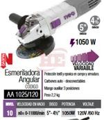 Esmeriladora Angular  AA 1025/120