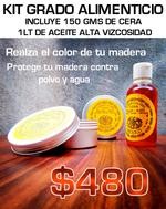 kit de Acabado en madera GRADO ALIMENTICIO