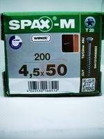 0441010450503   Spax-M   Tornillo Spax-M Para Mdf 4.5 X 50 Mm. T-20