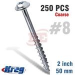 Tornillo Cabeza Arandela 8 X 2 Rosca Abierta C/250 Pzas SML-C2-250-INT